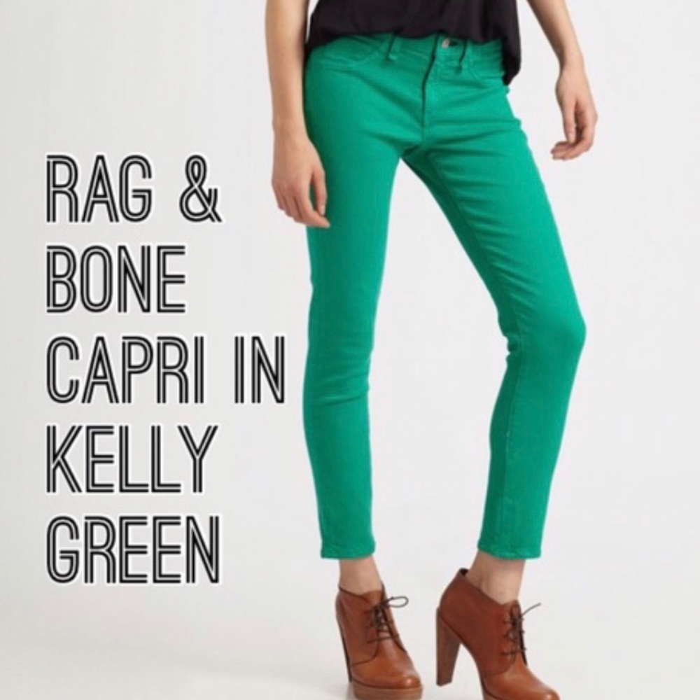 Rag and bone for intermix denim in Kelly green